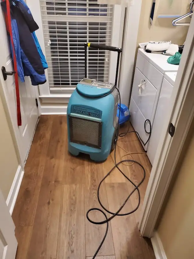 Commercial dehumidifier deployed for Flood Damage Cleanup in Valinda